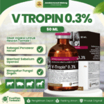 V TROPIN 0.3% 50 ML – Atropin Injeksi Antidot Dan Megurangi Kejang Untuk Hewan Ternak.