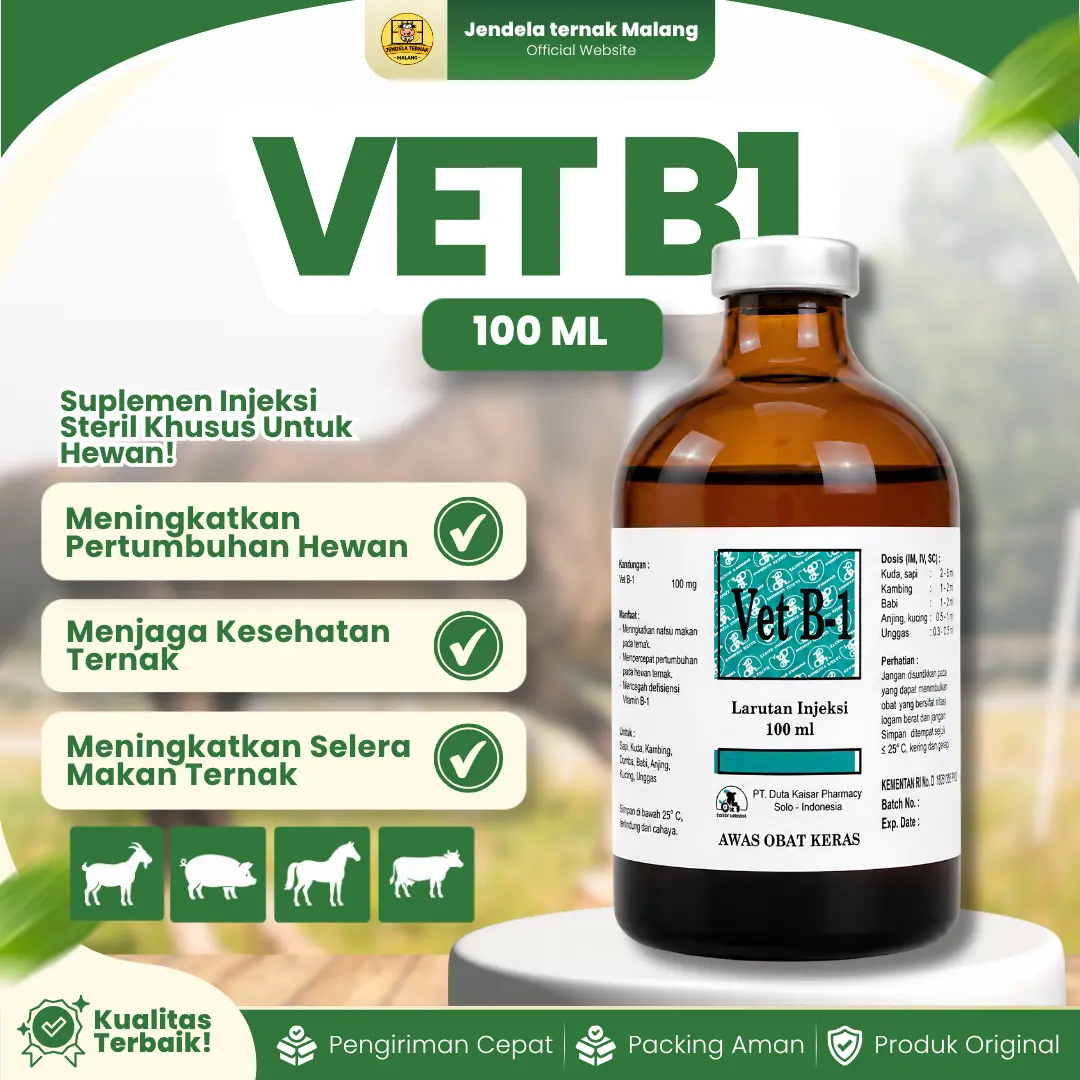 VET B1 – Vitamin B1 Duta Kaisar 100 ML.