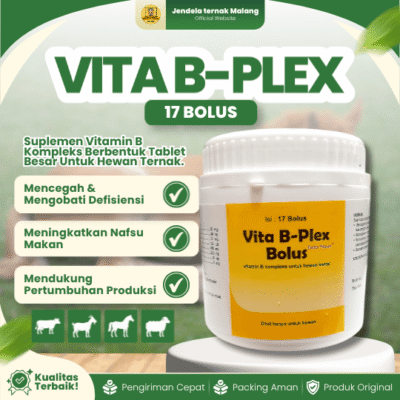 VITA B-PLEX ISI 17 BOLUS BY MEDION – Tingkatkan Nafsu Makan Dan Pertumbuhan Hewan Ternak