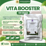 VITA BOOSTER 100 GRAM – Multivitamin Penambah Nafsu Makan Dan Mempercepat Penyembuhan Hewan Ternak.