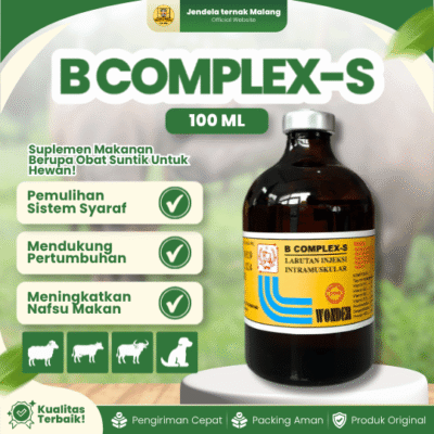 B COMPLEX-S BY WONDER 100 ML – Memperbaiki Syaraf Yang Terganggu & Meningkatkan Nafsu Makan.