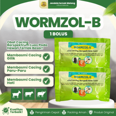 WORMZOL-B 1 BOLUS BY MEDION – Membasmi Berbagai Cacingan Pada Hewan Ternak.