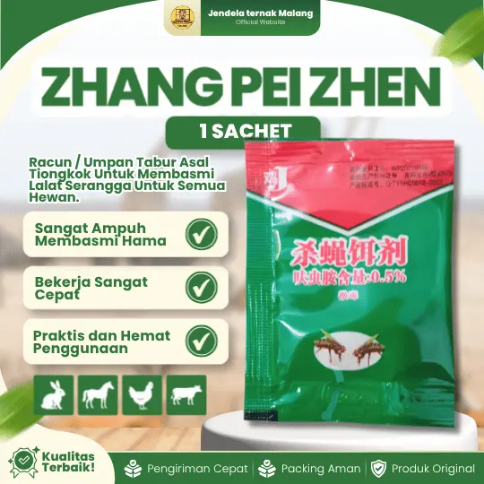 ECER ZHANG PEI ZHEN 1 SACHET – 100% Ampuh Membasmi Lalat Dan Serangga Tabur.