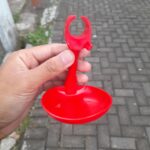 MANGKOKAN NIPPLES STAINLESS - Mangkok Lepekan Minum Nipple Drinker Ayam Puyuh 1/2 dym.