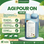 AGI POUR ON 500 ML KALBE - Untuk Masalah Parasit Pada Hewan Ternak sapi, kambing, domba, dan babi Tetes Punggung