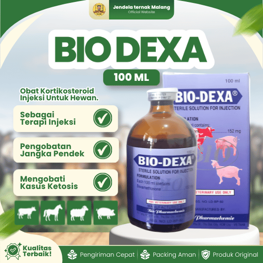 BIO DEXA 100 ML - Untuk Mengatasi Peradangan Pada Hewan.