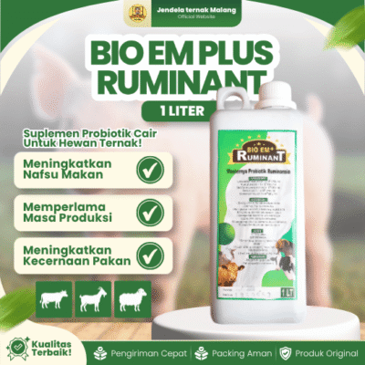 BIO EM PLUS RUMINANT 1 LITER – Untuk Fermentasi Pakan Hewan Ternak.