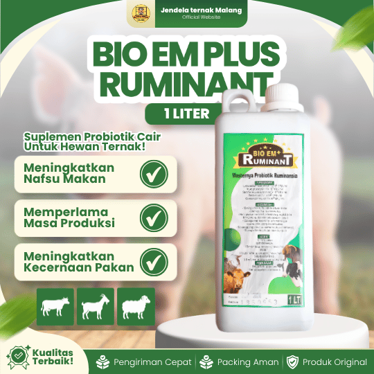 BIO EM PLUS RUMINANT 1 LITER - Untuk Fermentasi Pakan Hewan Ternak.