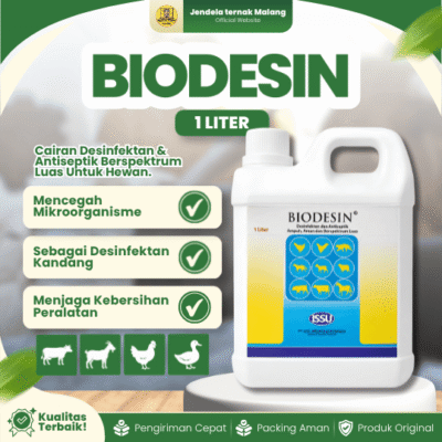 BIODESIN 1 LITER ISSU – Desinfektan Ampuh & Aman Untuk Hewan Ternak.