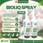 BIOLIQ SPRAY 250 ML – Spray PMK & Mengatasi Berbagai Macam Penyakit Kulit Untuk Semua Hewan.