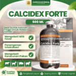 Calcidex Forte 500ml - Untuk Ketosis Sapi Ambruk Milk Fever Bagi Ternak