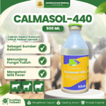 CALMASOL-440 ISI 500 ML – Kalsium Untuk Hewan Ternak Sapi Pedet Kambing Domba