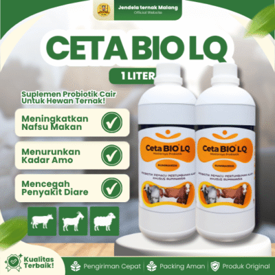 CETA BIO LQ 1 LITER – Untuk Pertumbuhan Alami & Masalah Pencernaan Pada Ruminansia.