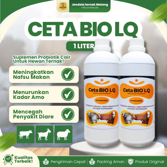 CETA BIO LQ 1 LITER - Untuk Pertumbuhan Alami & Masalah Pencernaan Pada Ruminansia.