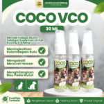 COCO VCO 30 ML – Minyak Virgin Coconut Oil Atasi Jamur & Scabies Untuk Hewan Peliharaan.
