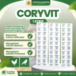 CORYVIT 1 STRIP 10 CAPS BY WONDER – Untuk Hewan Ayam, Burung & Unggas Lainnya.
