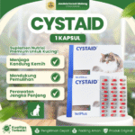 CYSTAID KAPSUL ECER VETPLUS  – Untuk Menjaga & Mengatasi Kesehatan Kandung Kemih Kucing.