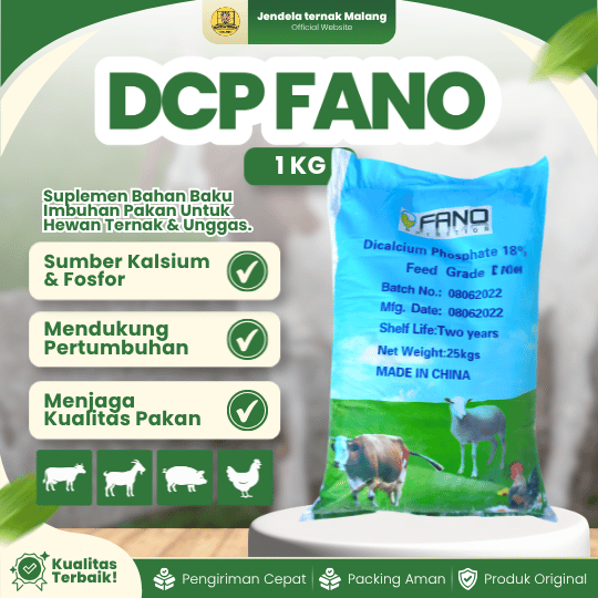 DCP 1 KG FANO - Dicalcium Phosphate Kalsium Suplemen Untuk Pakan Ternak.