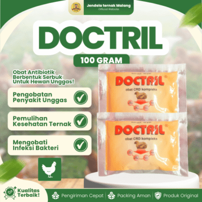 DOCTRIL 100 GRAM – Atasi Ngorok, Pilek, CRD Untuk Ayam Dan Unggas.