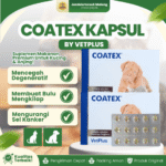 COATEX KAPSUL ECER BY VETPLUS - Vitamin Kulit & Bulu Untuk Anjing Dan Kucing.
