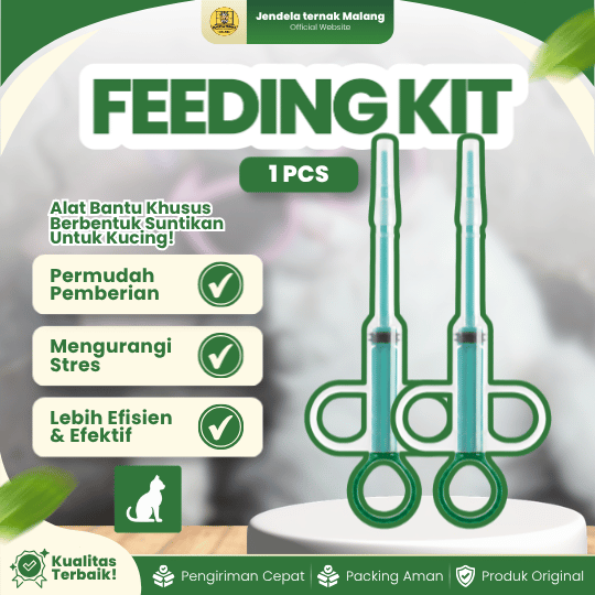 FEEDING KIT - Alat Pelontar Yang Praktis Dan Efektif Untuk Kucing.