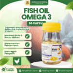 FISH OIL OMEGA 3 50 CAPSUL - Minyak Ikan Perawatan Bulu dan Nafsu Makan