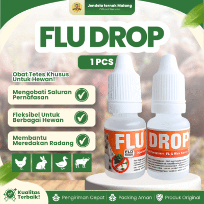 FLU DROP – Untuk Flu, Pilek, Ngorok Atau Segala Infeksi Pernafasan Kucing & Hewan Lainnya.