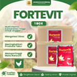 FORTEVIT 250 GRAM MEDION 1 DUS (20 SACHET) - Vitamin Produktivitas Untuk Ayam Unggas