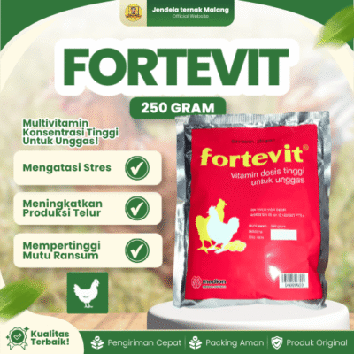 FORTEVIT 250 GRAM MEDION – Vitamin Produktivitas Untuk Ayam Unggas