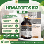 HEMATOFOS B12 100 ML BY AGROVET – Untuk Penambah Darah & Pertumbuhan Hewan Ternak.