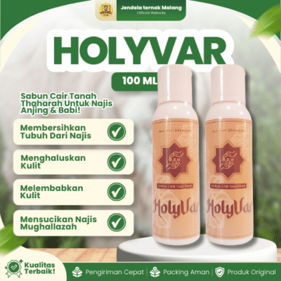 HOLYVAR 100 ML – Sabun Tanah Cair Thaharah Penghilang Najis Anjing.