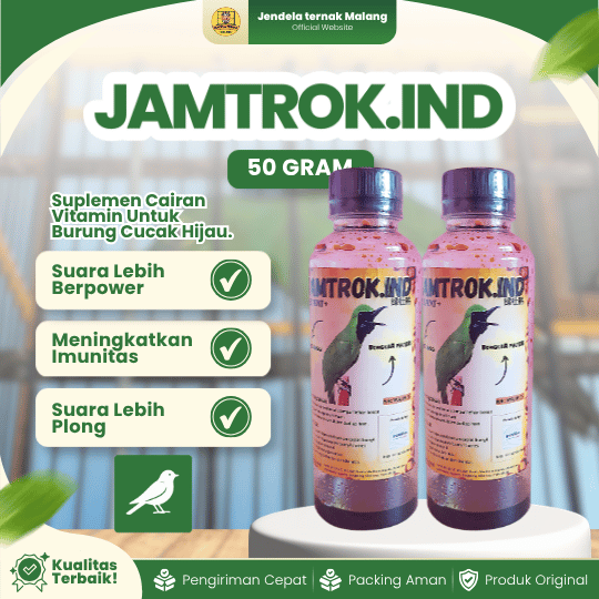 JAMTROK.IND - Vitamin Doping Burung Cucak Hijau Rajin Kicau Dan Suara Lebih Berpower.