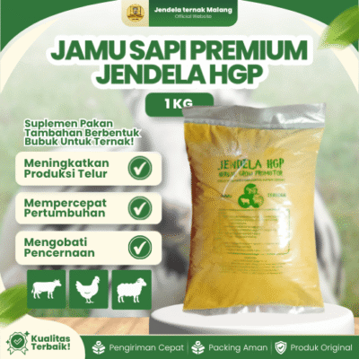 JENDELA HGP TERNAK RUMINANSIA 1 KG – Meningkatkan Pertumbuhan Ternak Ruminansia.