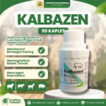 KALBAZEN ISI 50 KAPLET - Mengatasi Segala Jenis Cacing Pada Hewan Ternak.