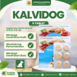 KALVIDOG 1 BLISTER 6 TABLET – Vitamin Anjing Penggemuk Nafsu Makan Tingkatkan Kesehatan & Bulu Lebat