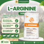 L-ARGININE 1 KG – Untuk Pertumbuhan & Produktivitas Ikan, Udang & Hewan Ternak.
