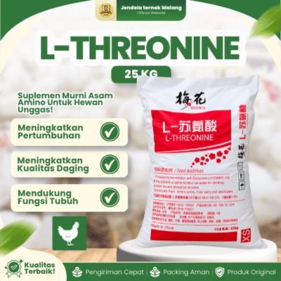 L-THREONINE 1 SAK 25 KG – Mengatur Keseimbangan Asam Amino Untuk Unggas & Hewan Ternak.