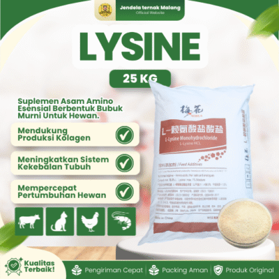 LYSINE 25 KG 1 SAK MEIHUA – Suplemen Meningkatkan Kekebalan & Bobot Untuk Ternak.