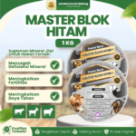 MASTER BLOK HITAM 1 KG - Premix Multivitamin Dan Herbal Untuk Cemilan Hewan Ternak.