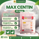 MAX CENTIN 100 GRAM - Untuk Pemerah Kuning & Menebalkan Cangkang Pada Telur Ayam & Bebek