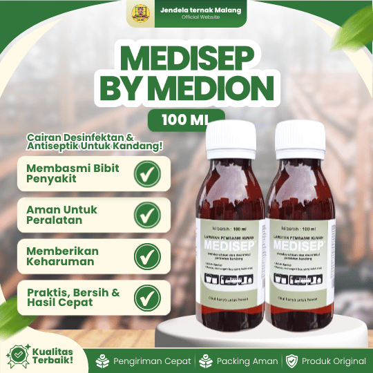 MEDISEP 100 ML BY MEDION - Desinfektan Anti Virus Untuk Rumah, Kandang, Lingkungan & Kamar.