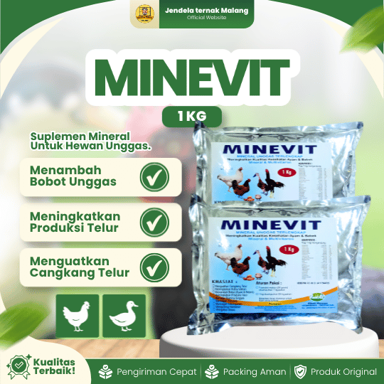 MINEVIT 1 KG RAID-ALL - Mineral Multivitamin Untuk Meningkatkan Kualitas Kesehatan Ayam & Bebek