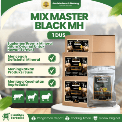 MIX MASTER BLACK MH 1 DUS (10 PCS) – Mineral Hitam Untuk Hewan Ternak Sapi Kambing Domba