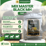 MIX MASTER BLACK MH 1 KG – Mineral Hitam Untuk Hewan Ternak Sapi Kambing Domba