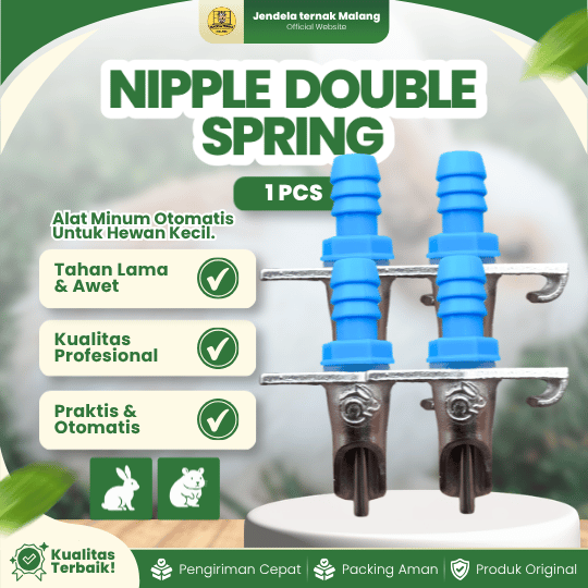 NIPPLE  DOUBLE SPRING - Pemberi Makan Air Kelinci Berkualitas.