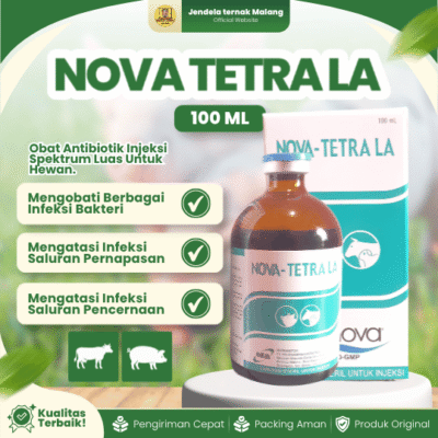 NOVA TETRA LA 100 ML – Mengatasi Pernafasan & Pencernan Hewan Kesayangan.