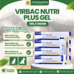 VIRBAC NUTRI PLUS GEL 120,5 GRAM – Vitamin Bulu, Kulit Dan Imun Untuk Kucing & Anjing.