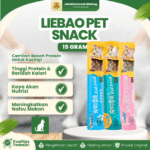 LIEBAO PET SNACK 15 GRAM – Cat Treat Stick Snack Bernutrisi Untuk Kucing & Kitten.