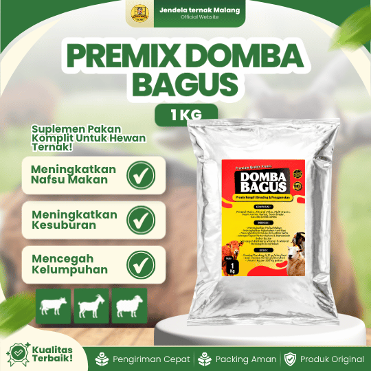 PREMIX DOMBA BAGUS 1 KG - Premix Lengkap & Penggemukan Untuk Domba Dan Ternak Lainnya.