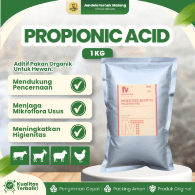 PROPIONIC ACID 1 KG – Untuk Menurunkan kapasitas pengikatan asam di dalam pencernaan